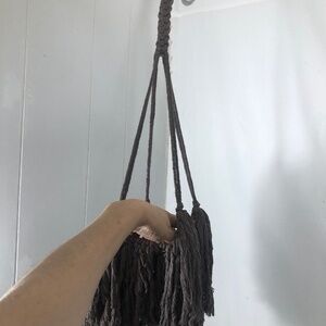 Brown Macrame Plant Hanger. NEW